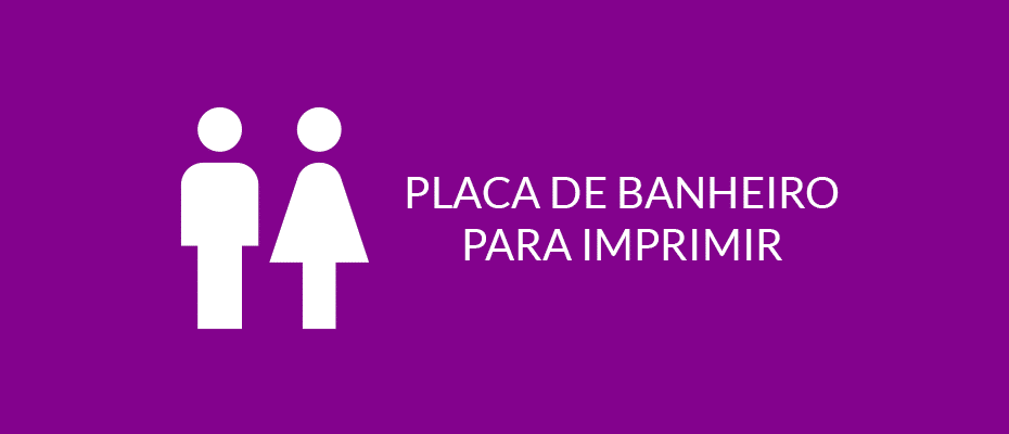 placa de banheiro feminino para imprimir e colorir