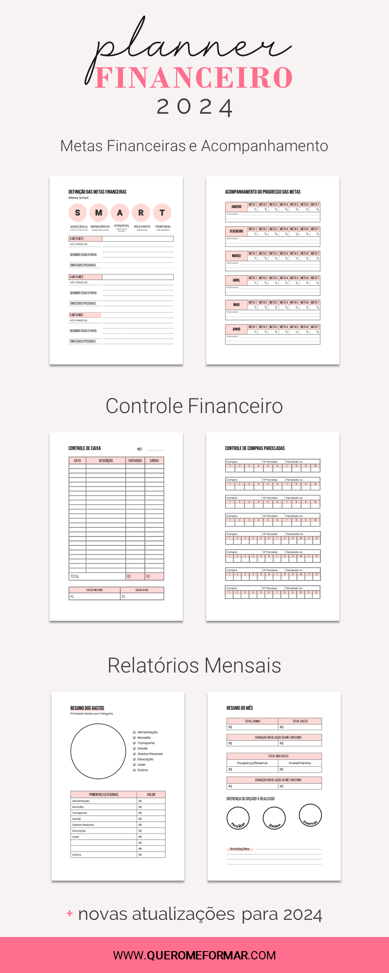 como organizar finanças com planner impresso