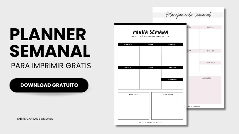 planner semanal para metas