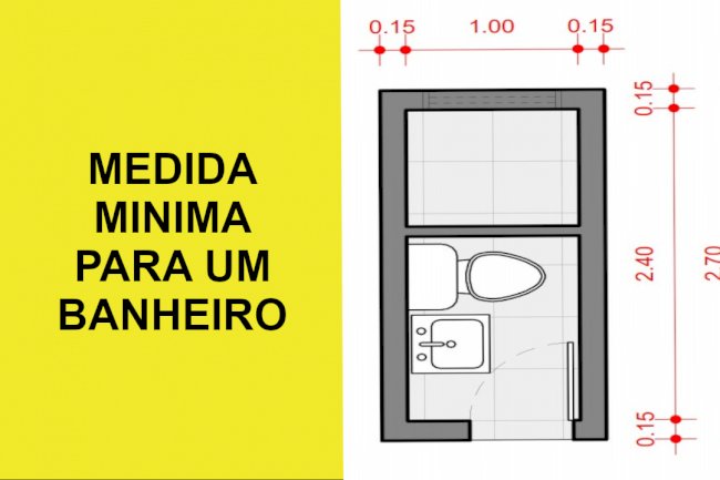 distribuição banheiro quadrado