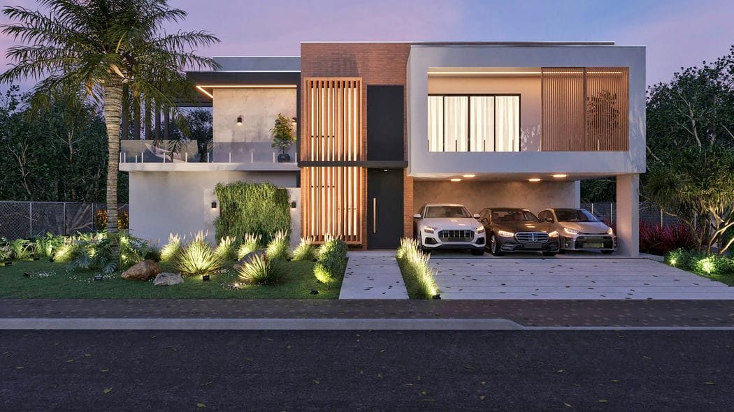 casa com garagem e edícula