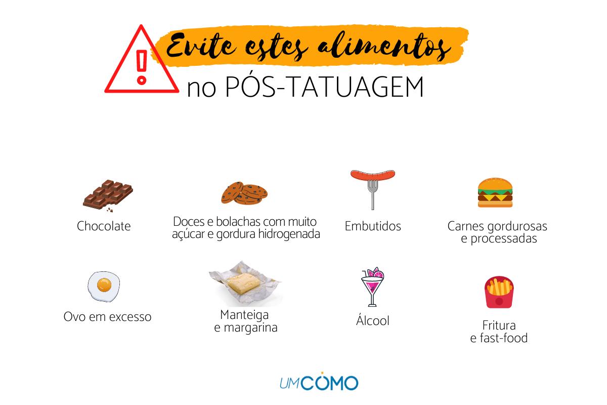alimentos para cicatrização de tatuagem