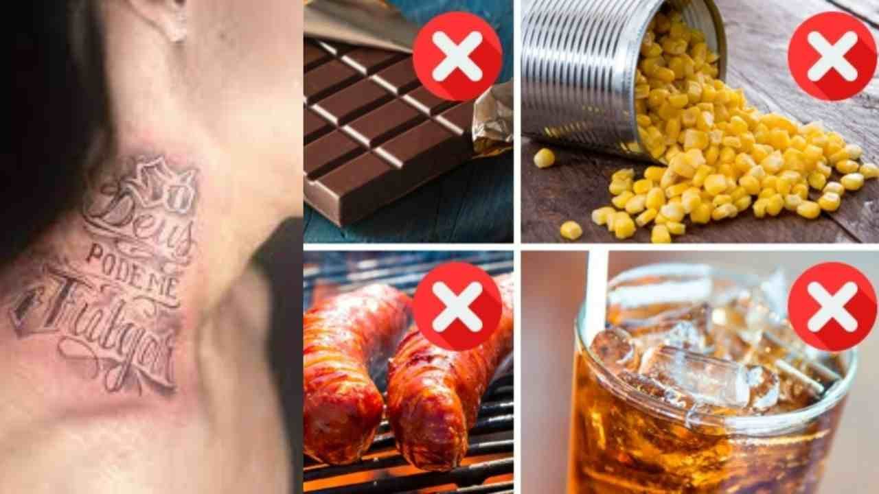 cicatrização tatuagem dieta