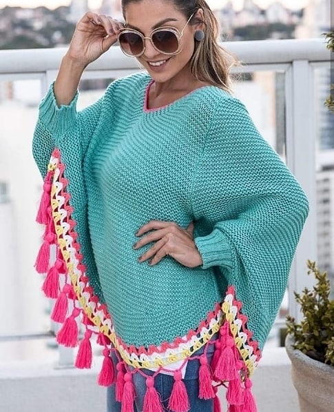 ponchos de trico