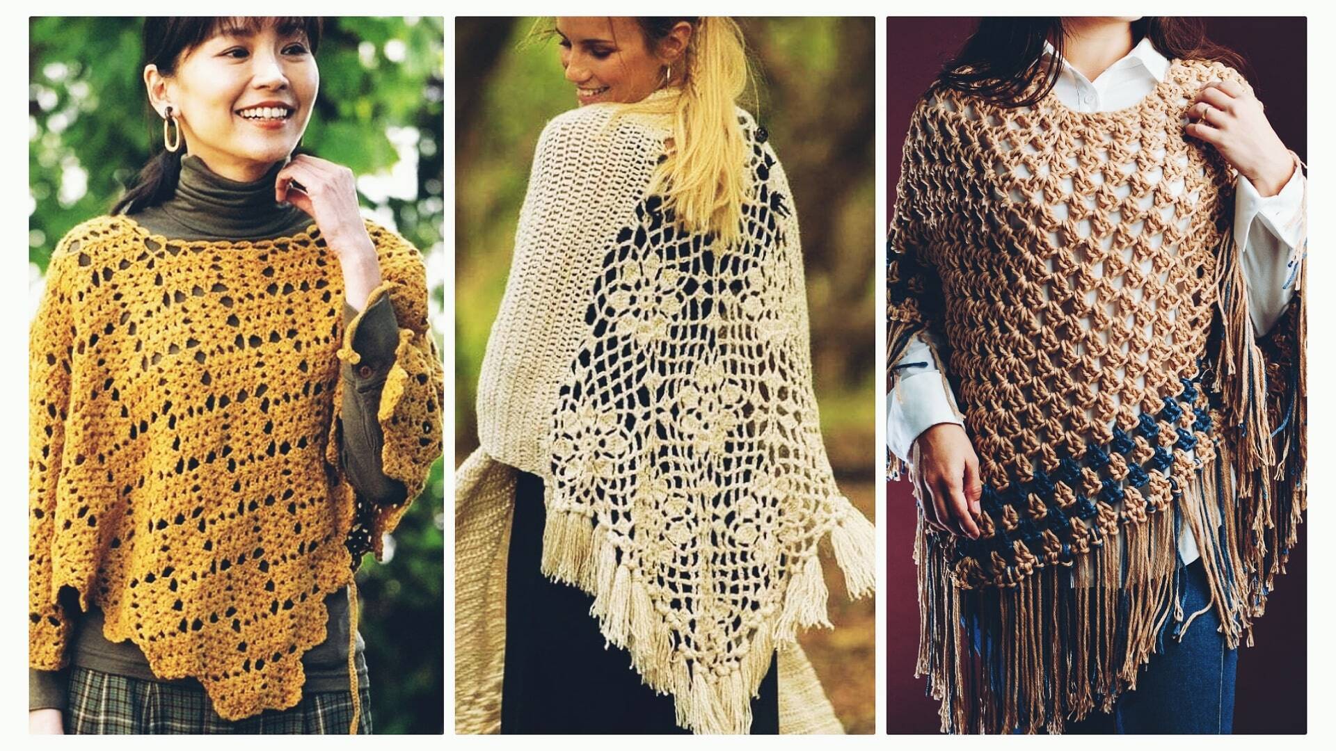 ponchos de trico