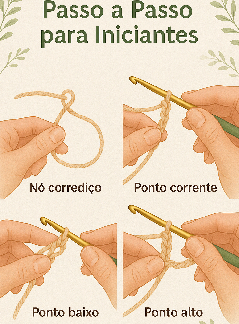 Guia Completo de Pontos de Crochê para Iniciantes