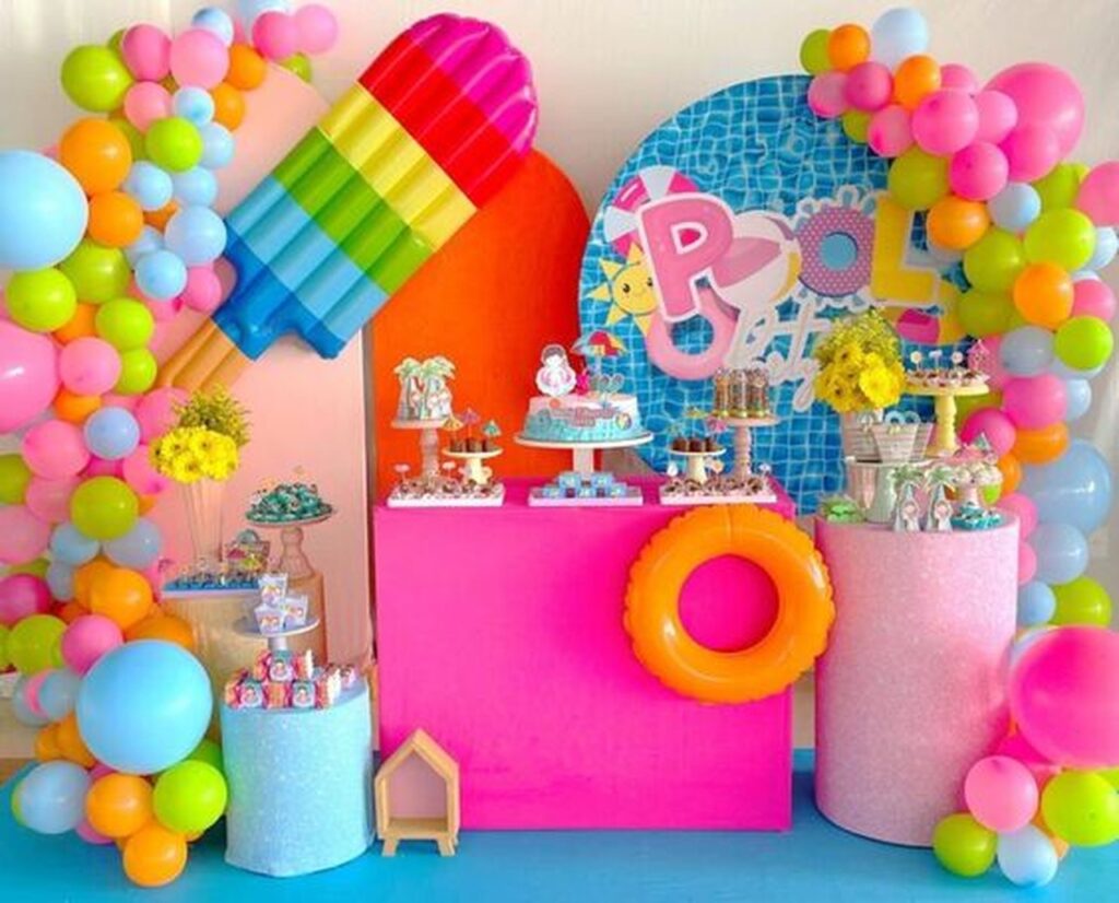 pool party decoração
