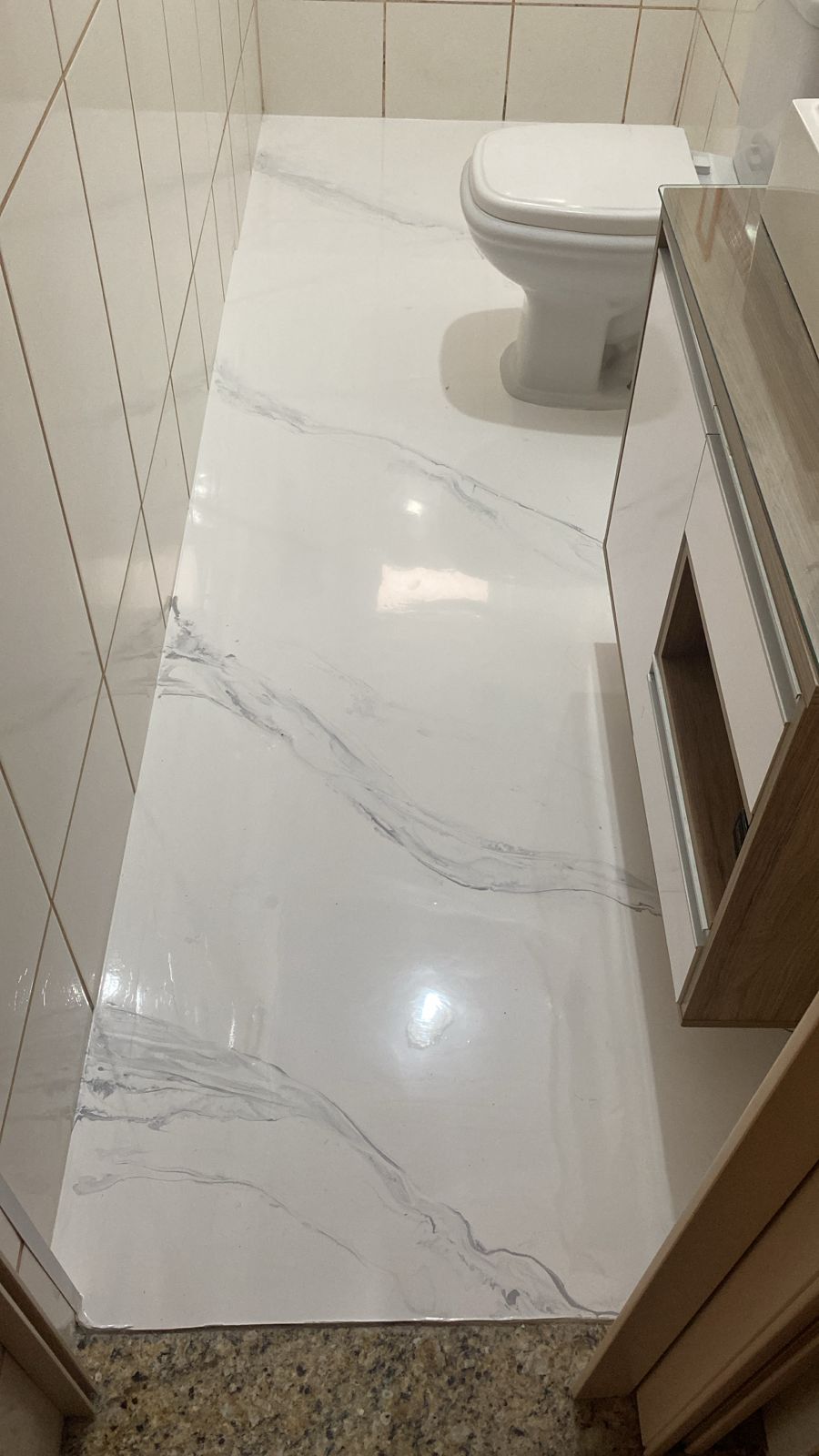 porcelanato liquido marmorizado