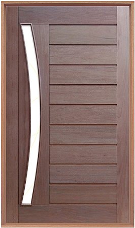 porta pivotante madeira com vidro