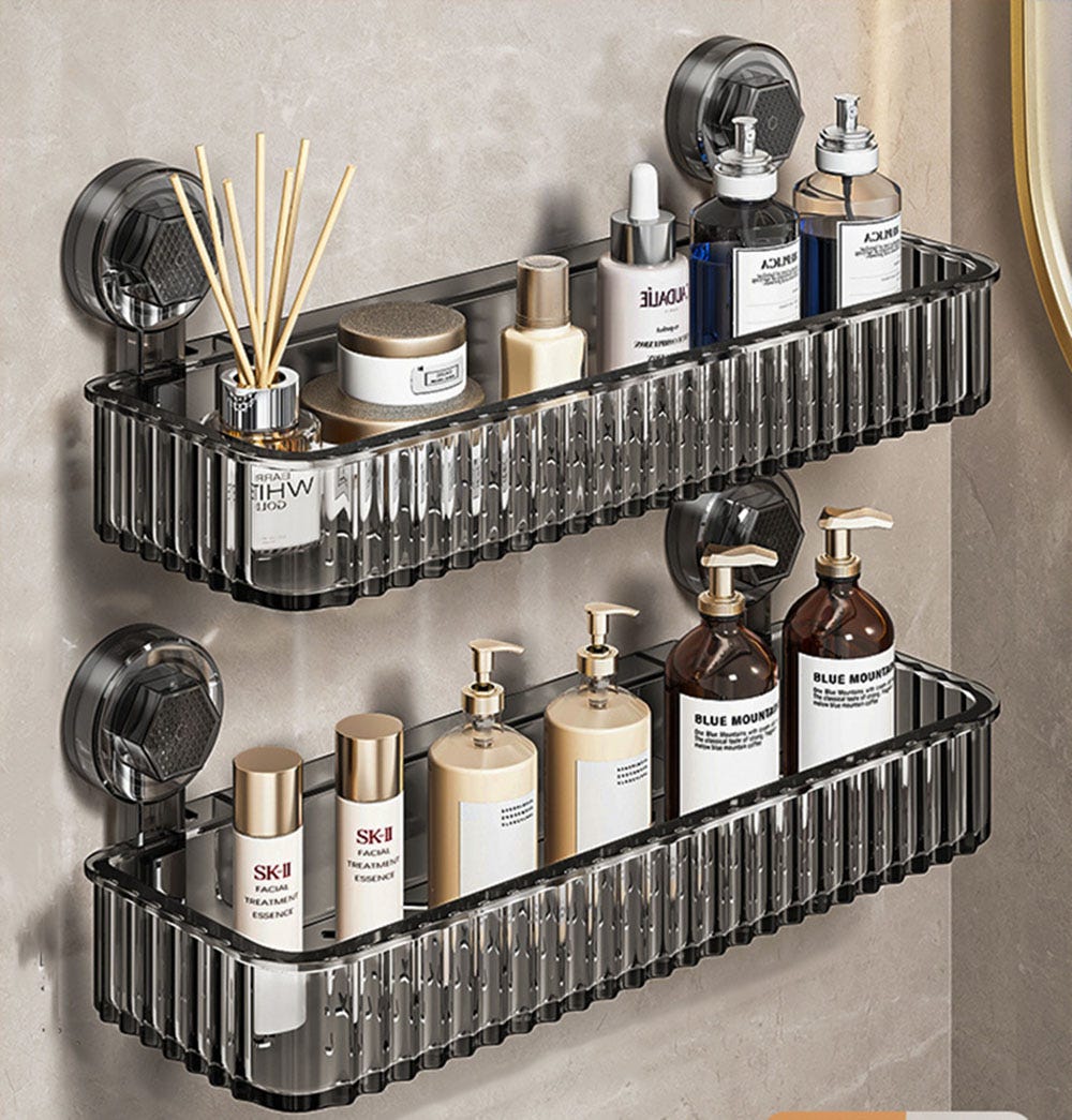 prateleira com ventosa