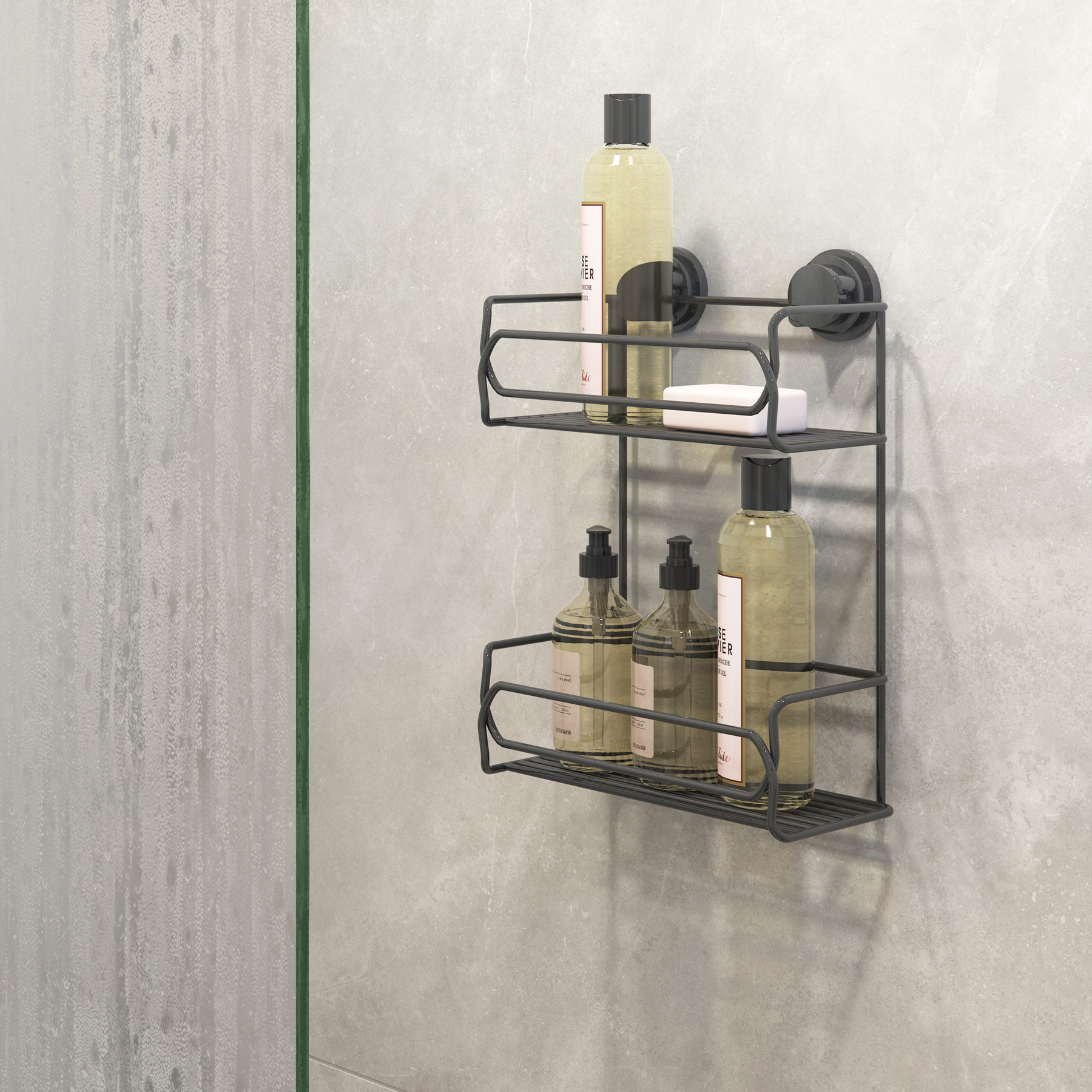 prateleira com ventosa