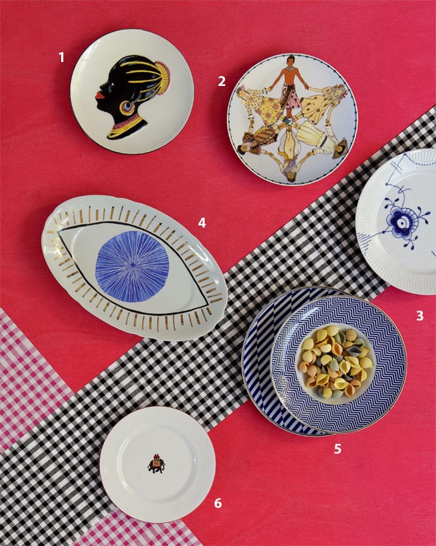 pratos decorativos