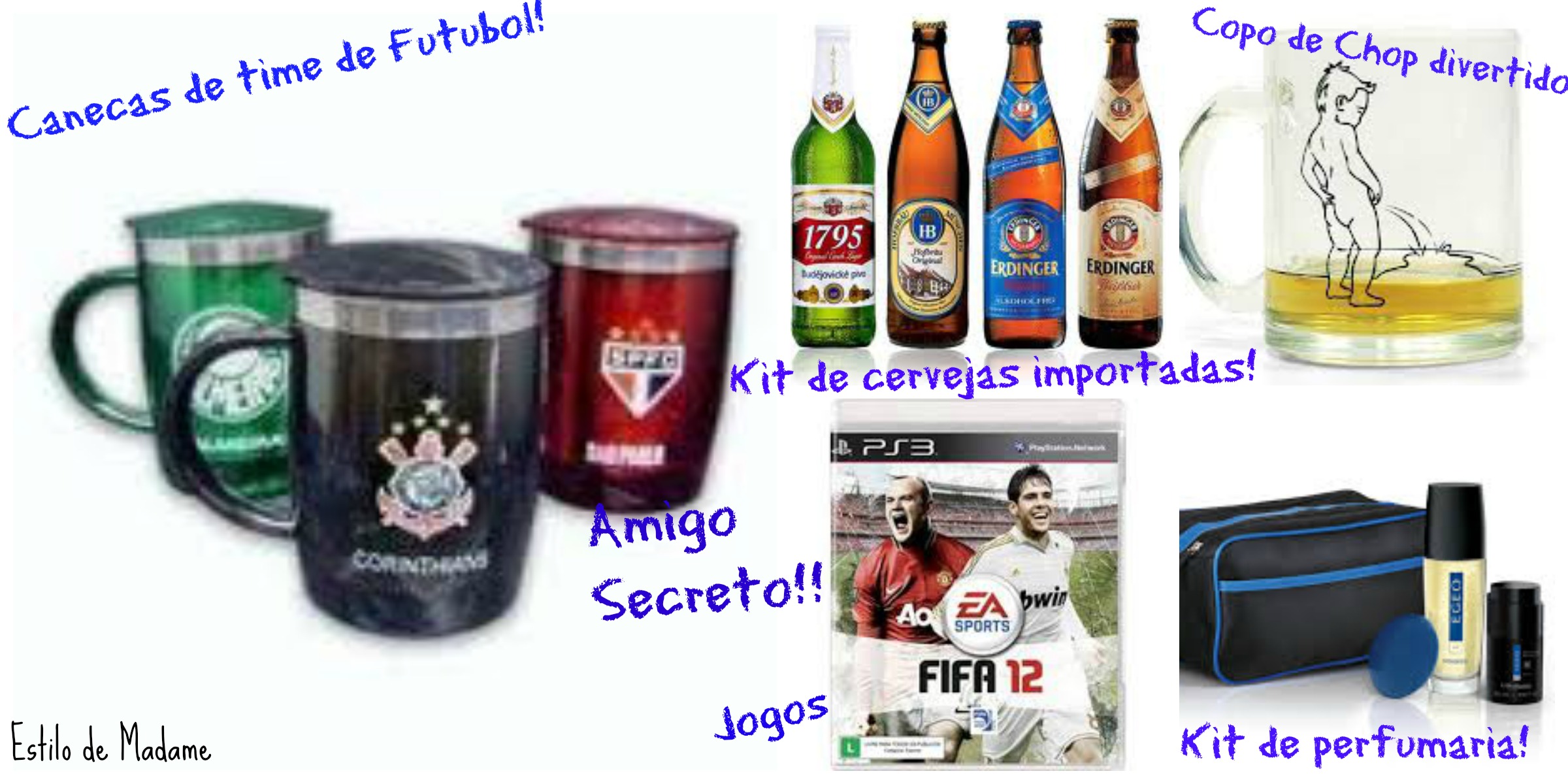 presente de amigo secreto para homem