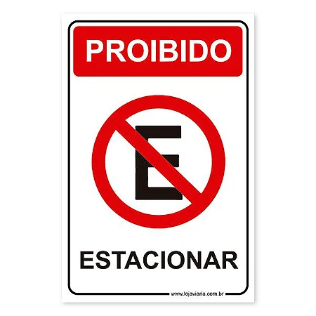 proibido estacionar