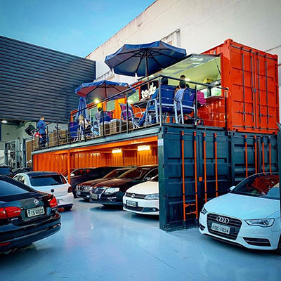 projeto lanchonete container sustentável