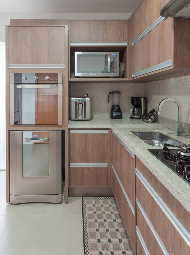 projeto de cozinha em L