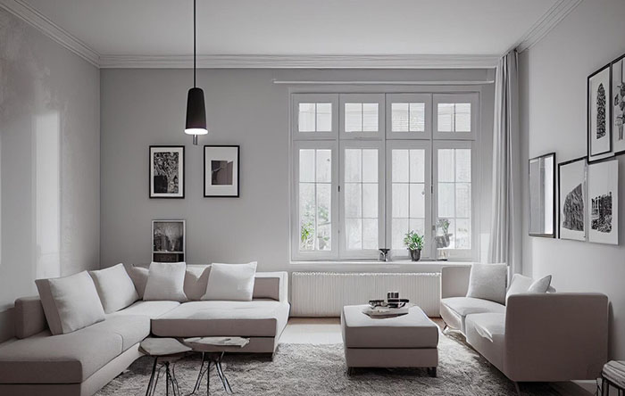 puff de crochê para sala de estar