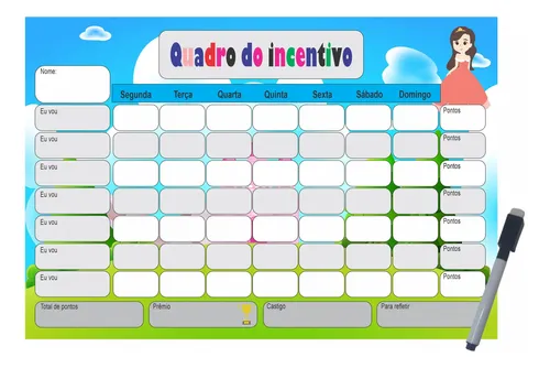 custo benefício de quadros de incentivo infantil para imprimir