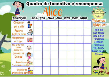 erros comuns ao usar quadro de incentivo infantil
