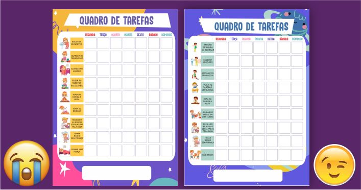 custo benefício de quadros de incentivo infantil para imprimir