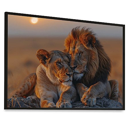 quadro leao digital