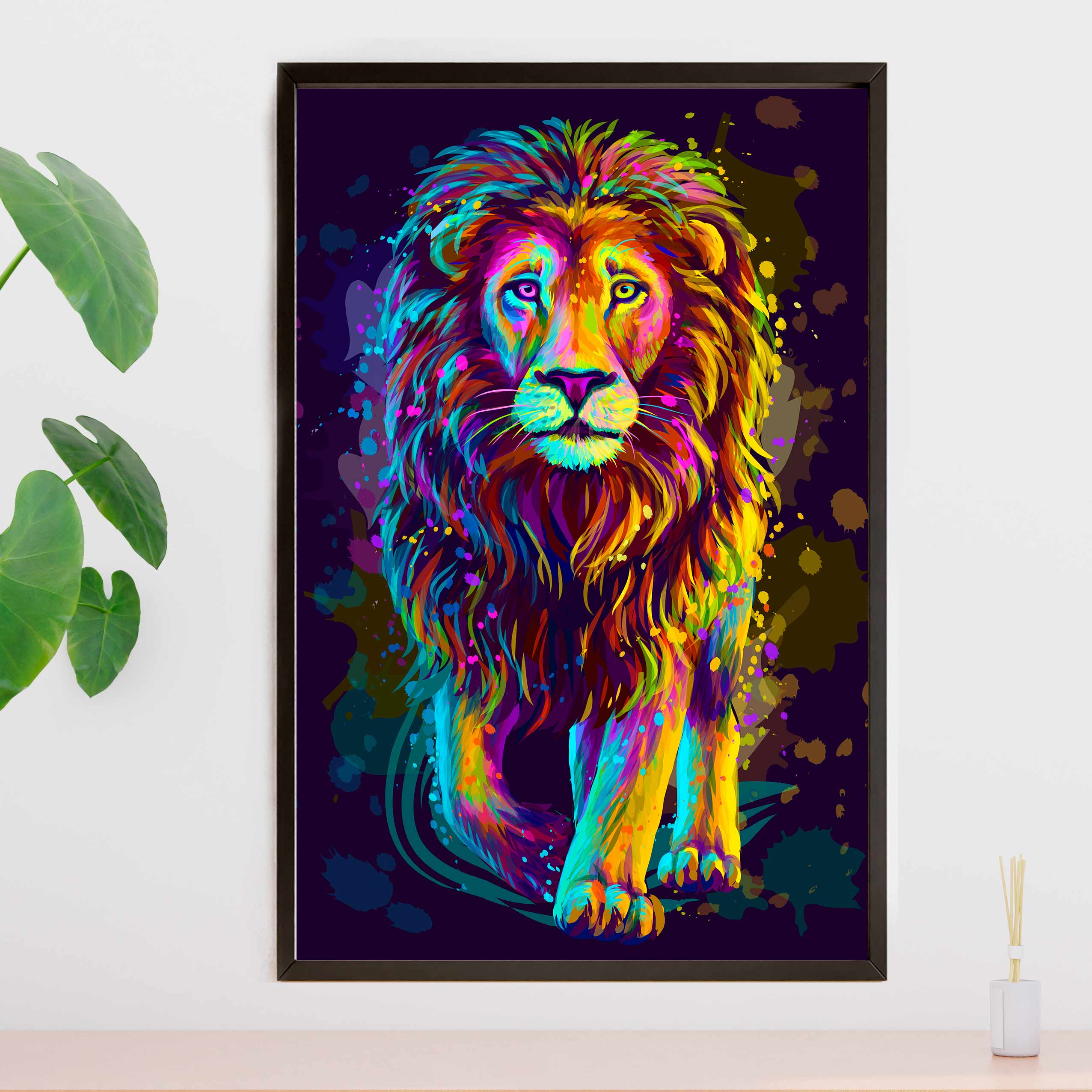quadro leao avai torcida