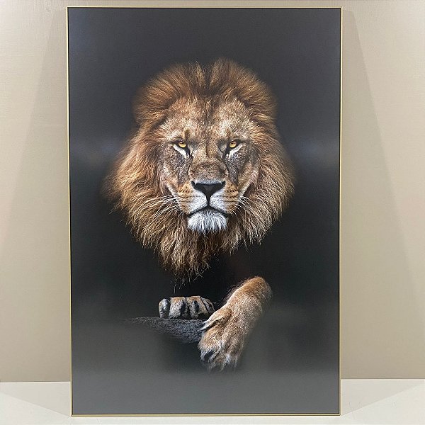 quadro leao rei da selva