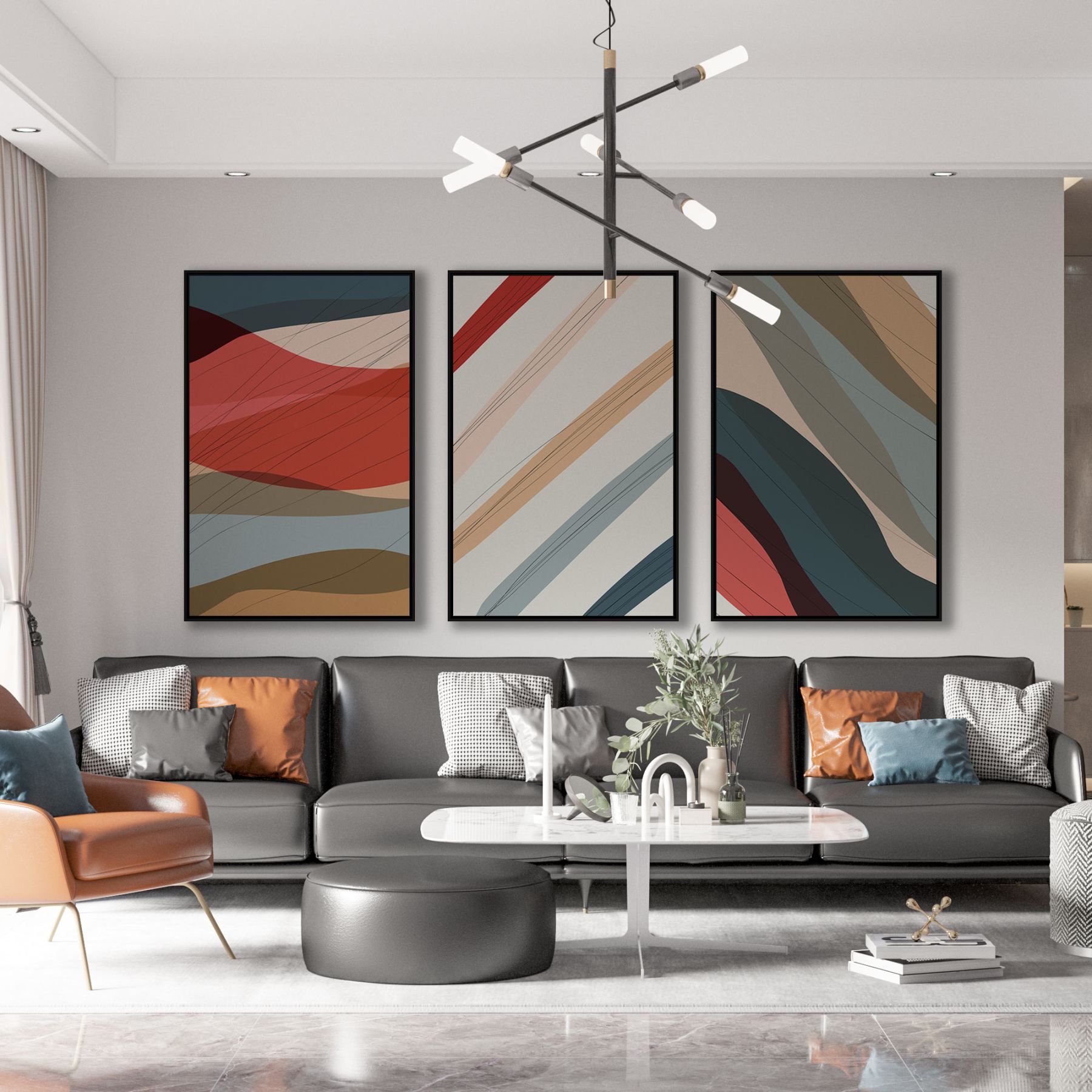 Decoração Minimalista: Integrando Quadros Abstratos com Elegância