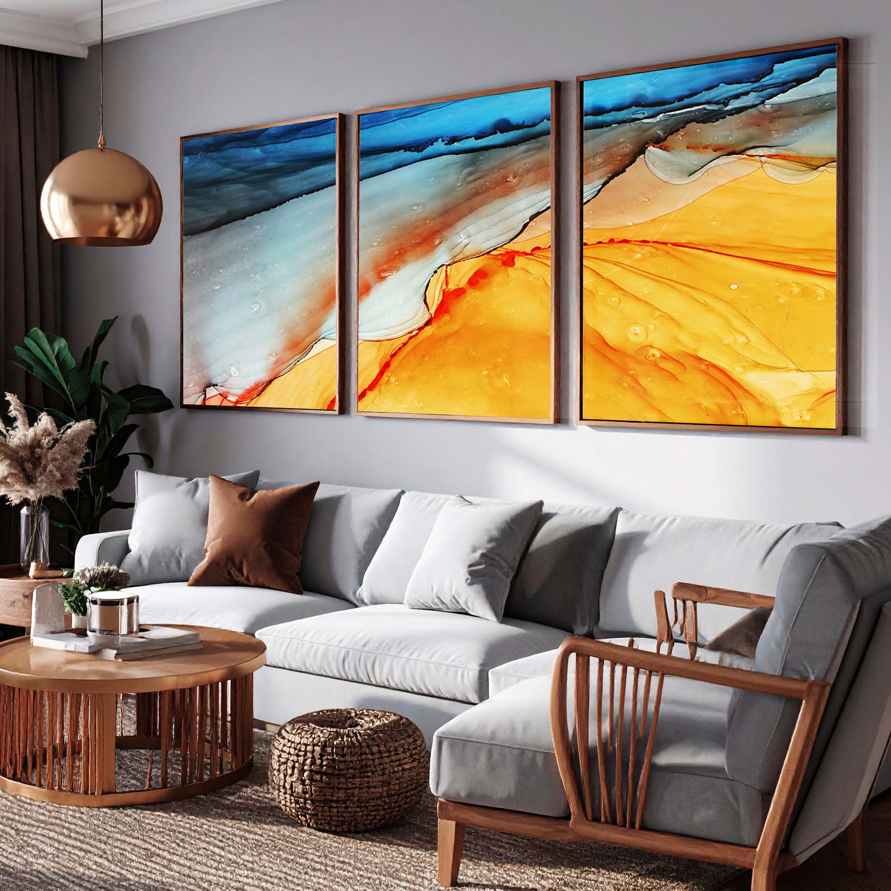 Decoração Minimalista: Integrando Quadros Abstratos com Elegância