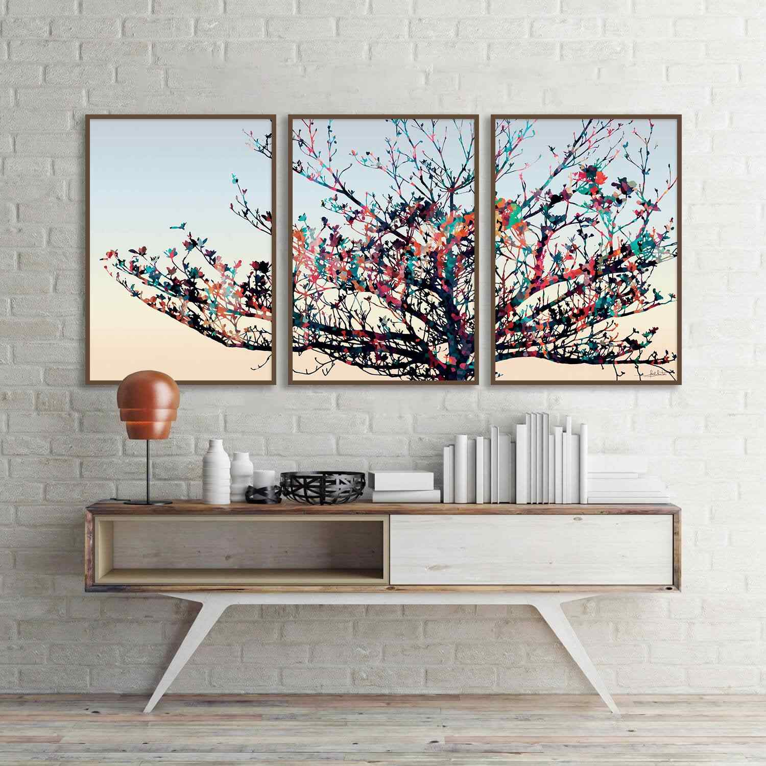 quadros com tema floral