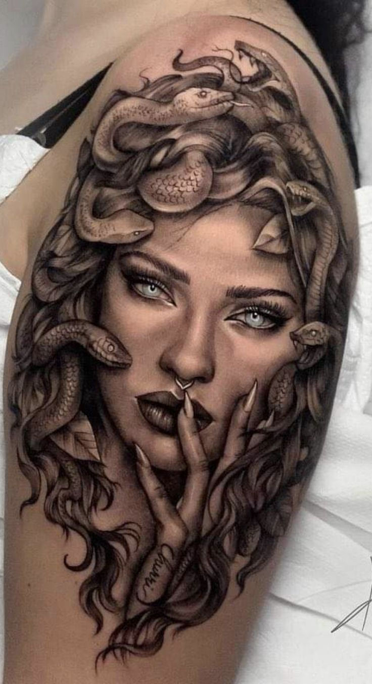 ideias tatuagem medusa