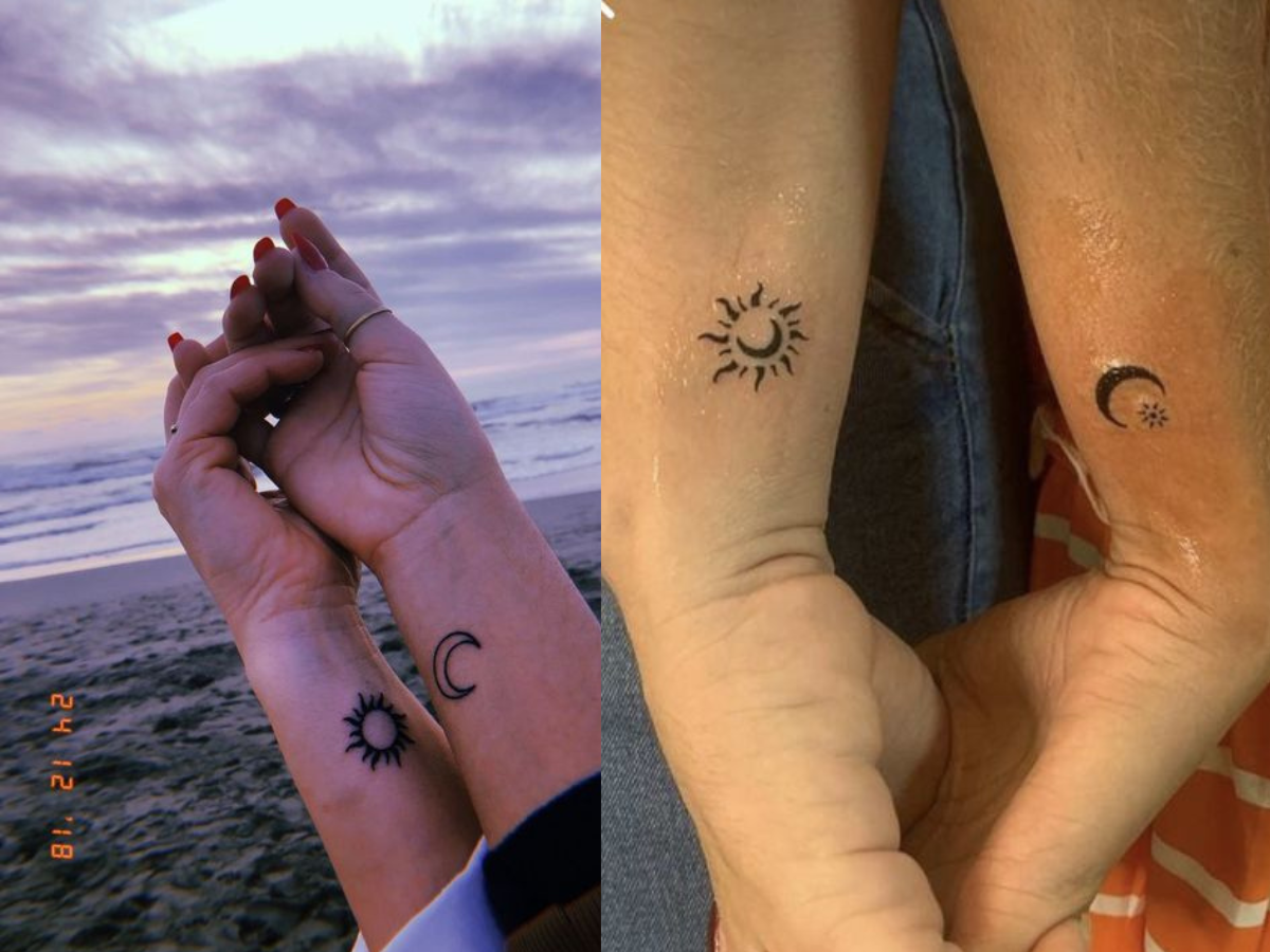 Ciclos da Vida na Pele: O Significado Profundo da Tatuagem de Sol e Lua