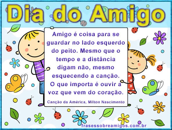quando se comemora o dia do amigo