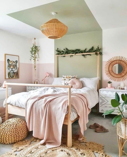 quarto casal boho minimalista