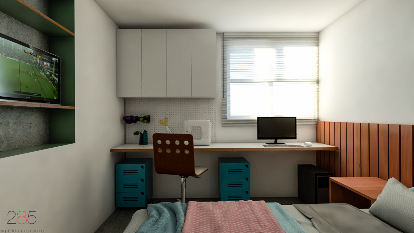 ideias criativas para quarto com escritorio pequeno