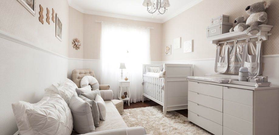 como usar papel de parede em quarto de bebê pequeno