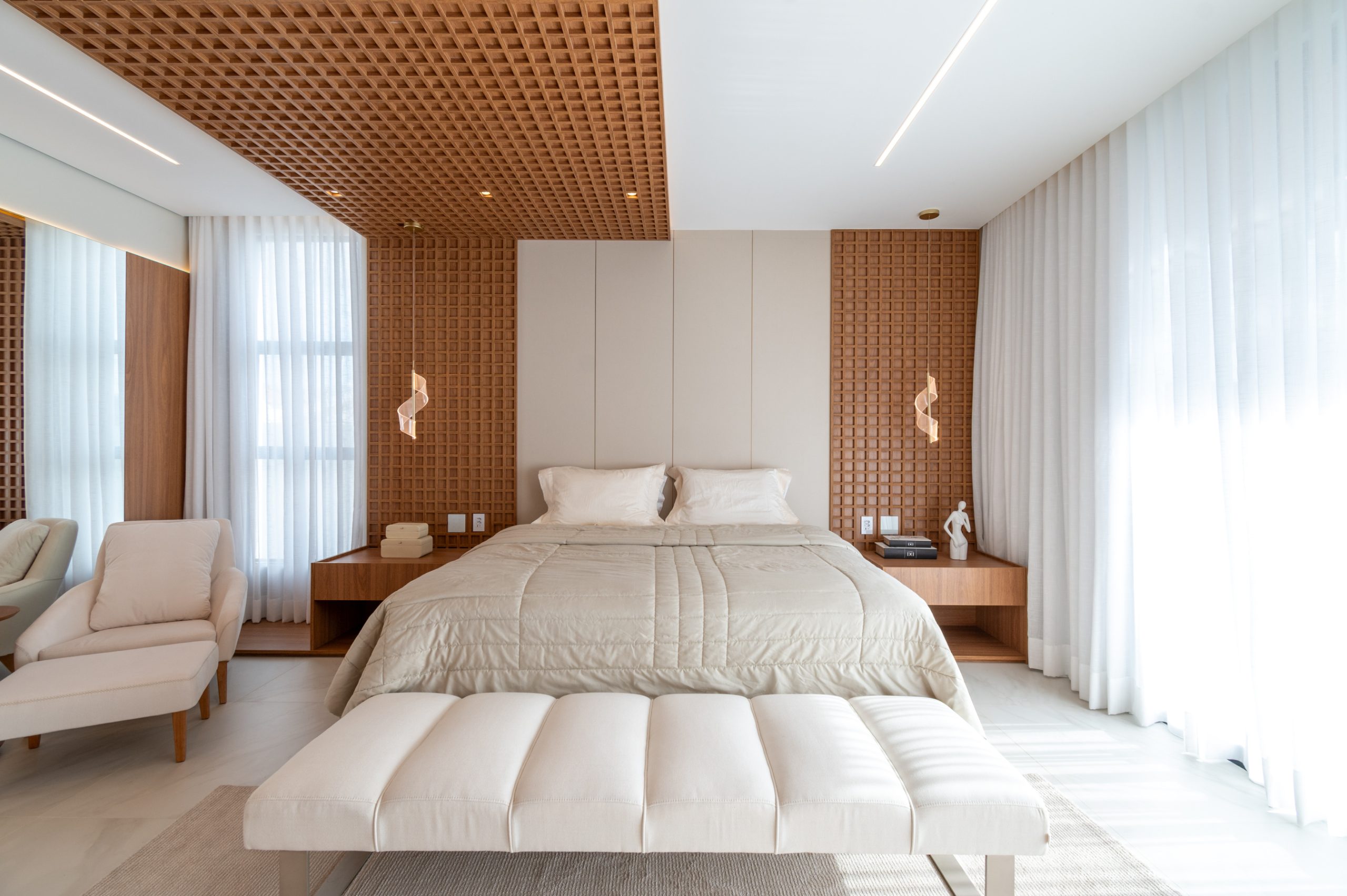 quarto de casal moderno vs clássico