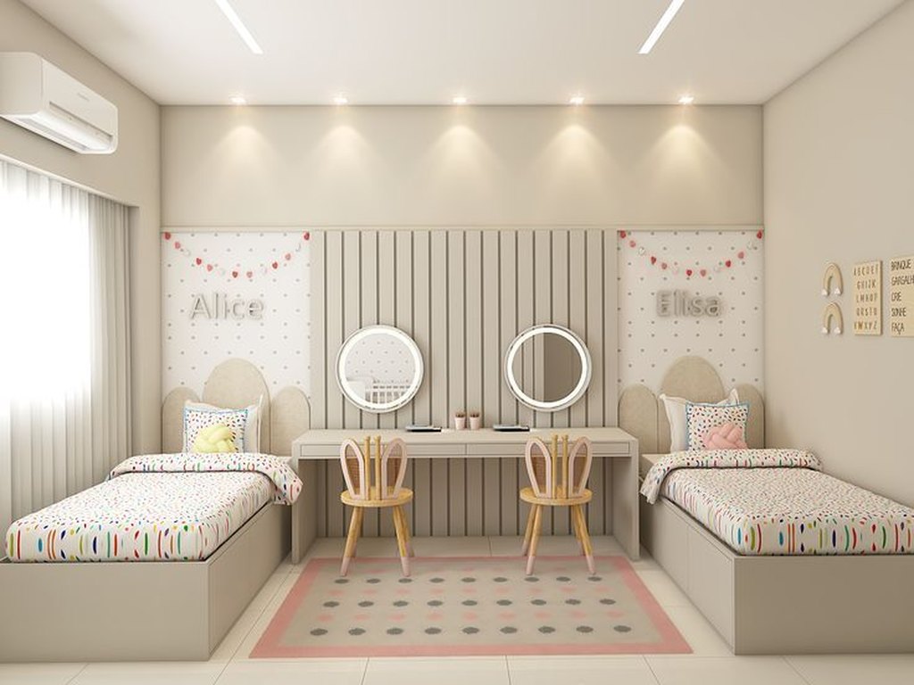 quarto de irmãos casal