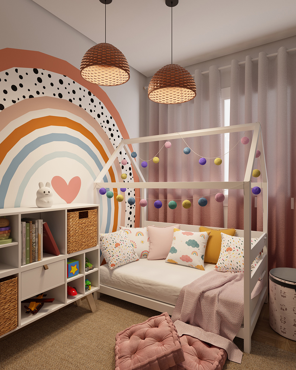 quarto infantil menina pequeno