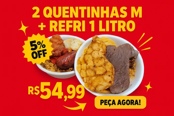 quentinha 1 pessoa preço