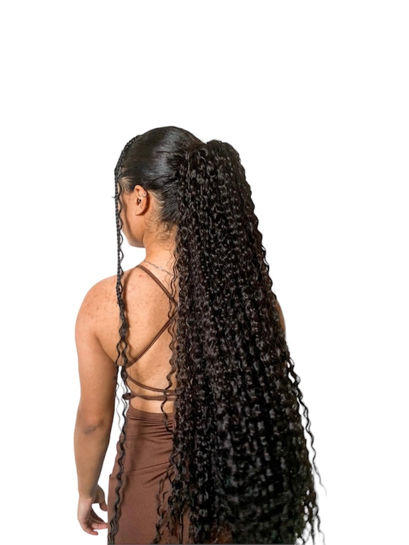 rabo de cavalo cabelo cacheado