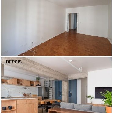 inspiração reforma apartamento antigo antes e depois