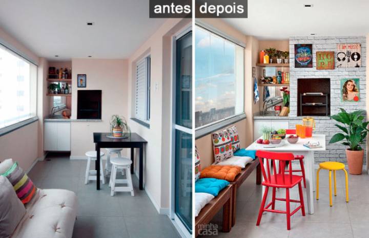 reforma apartamento antigo vs moderno