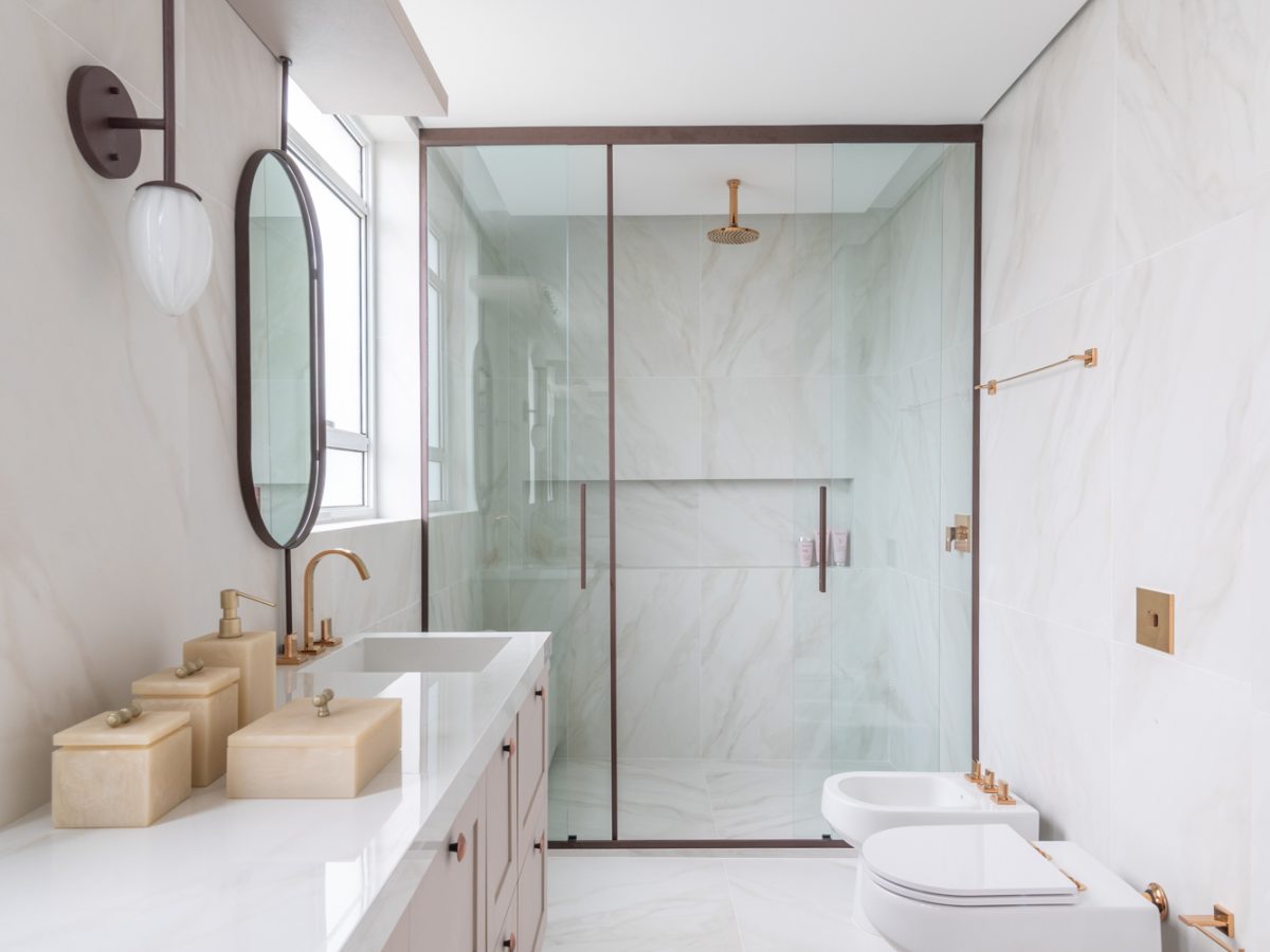 ideias de decoração banheiro social elegante