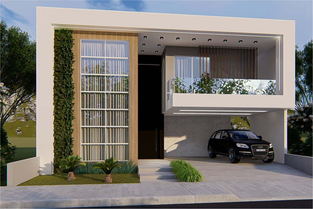 reforma de fachada de sobrado moderno