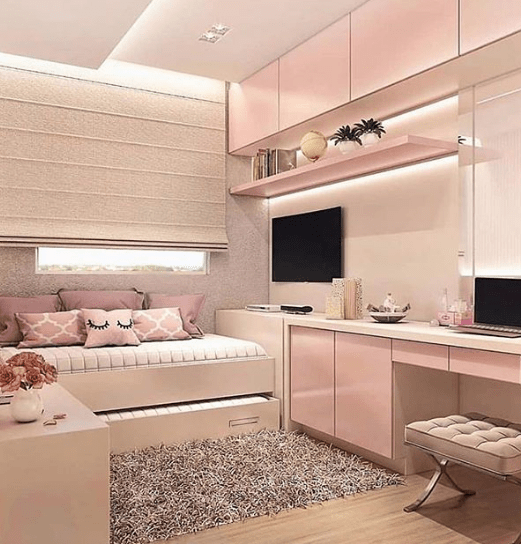 Escrivaninha planejada vs modular qual a melhor para quarto teen