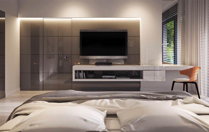 Guia Completo: Como Escolher o Painel de TV Ideal para Seu Quarto de Casal