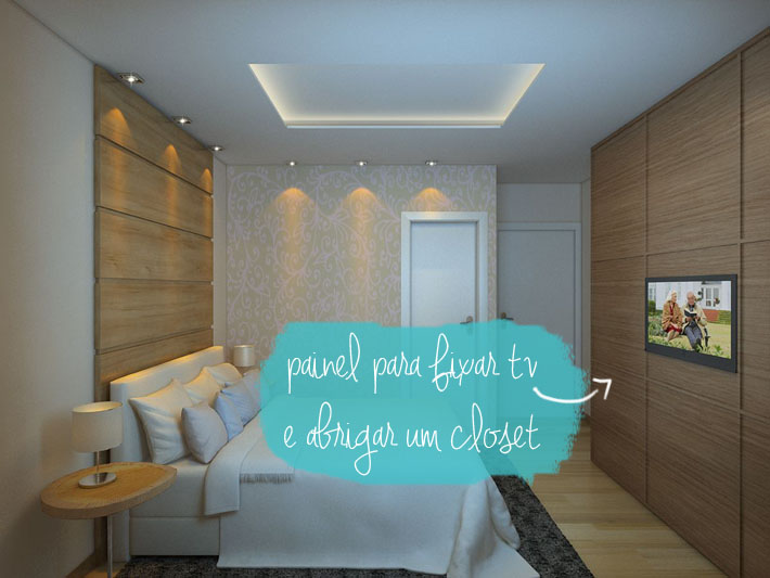 5 Soluções Criativas para TV em Quartos Pequenos