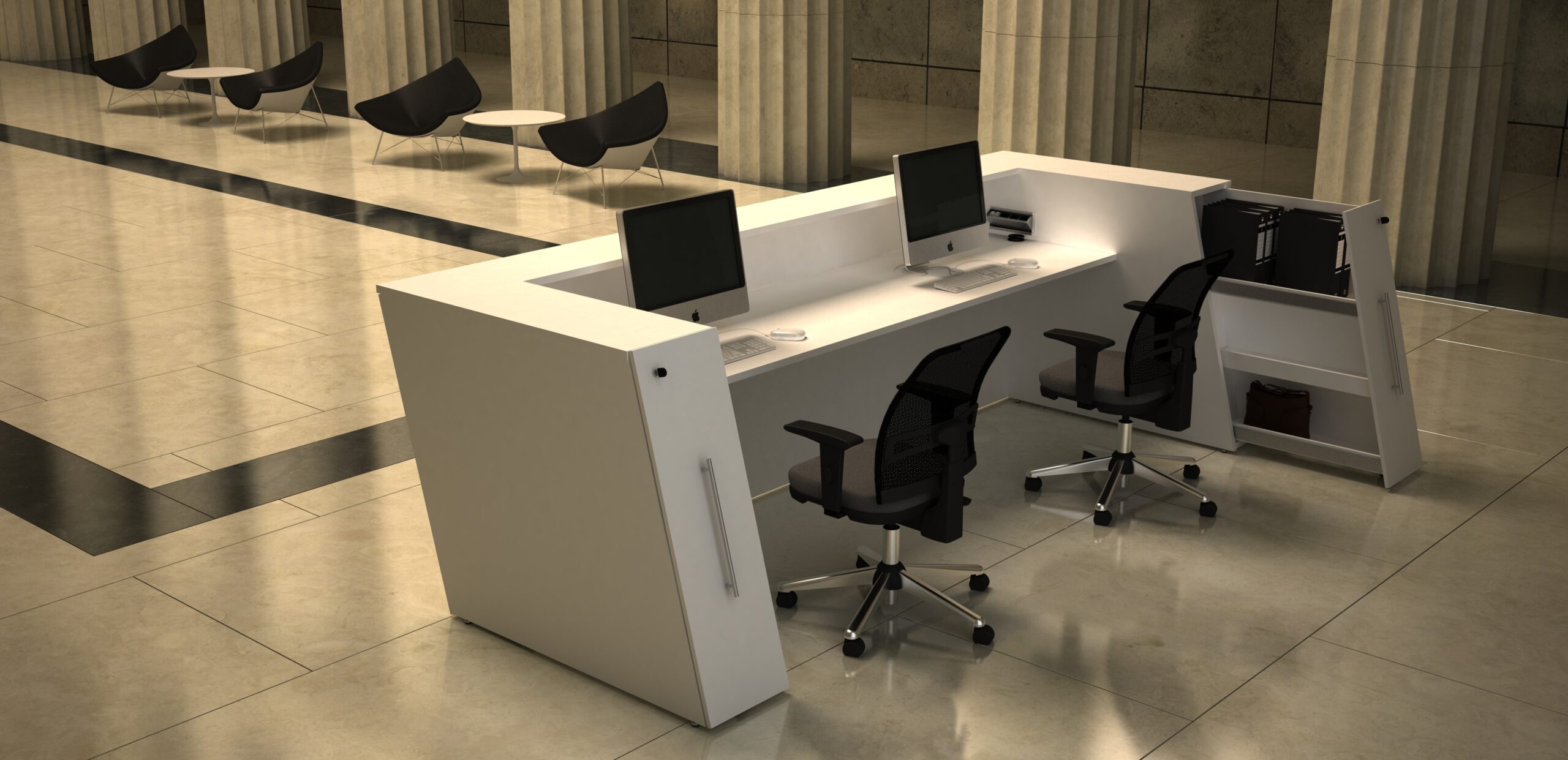 recepção moderna empresa