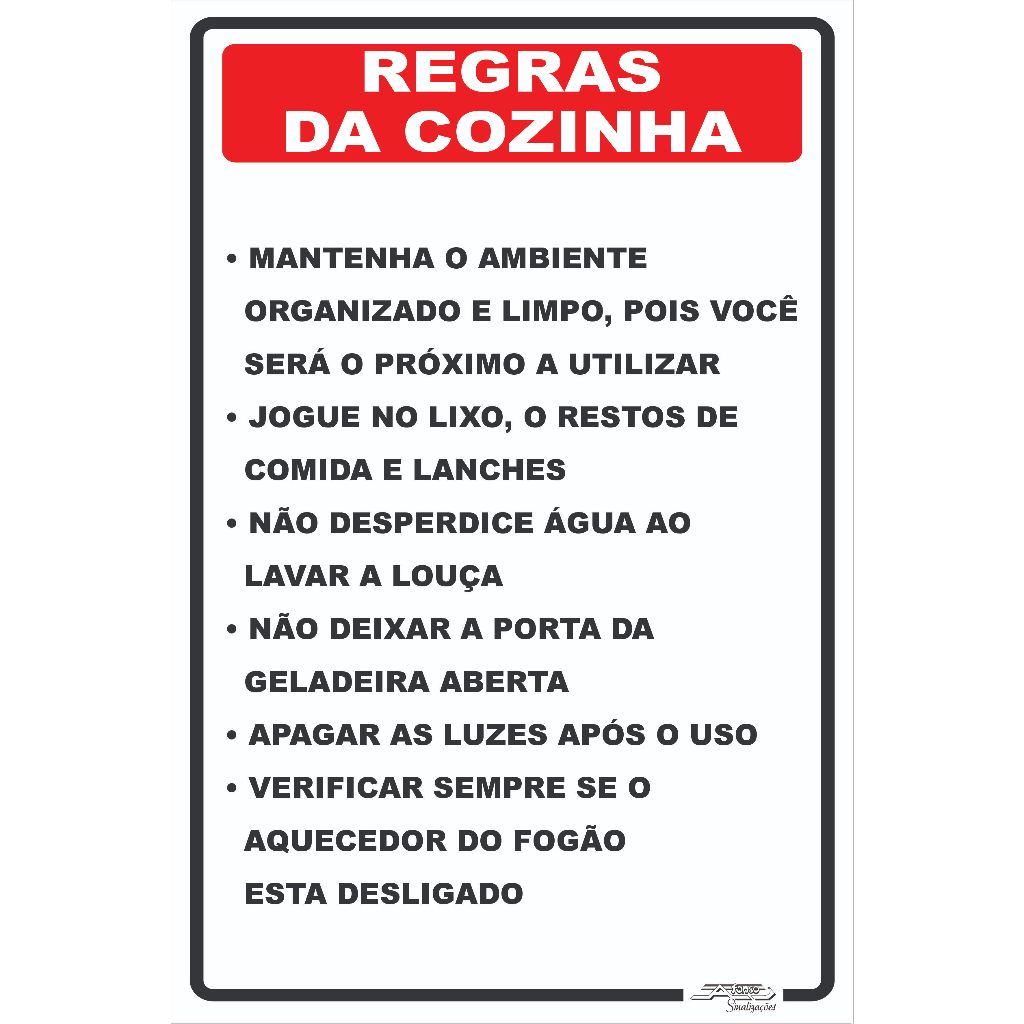 regras de higiene na cozinha